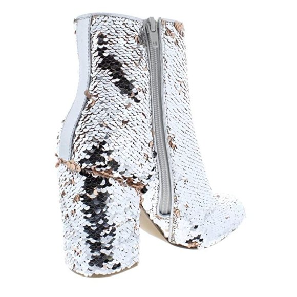 Steve Madden Georgia Sequin Booties 8 - Picture 6 of 7